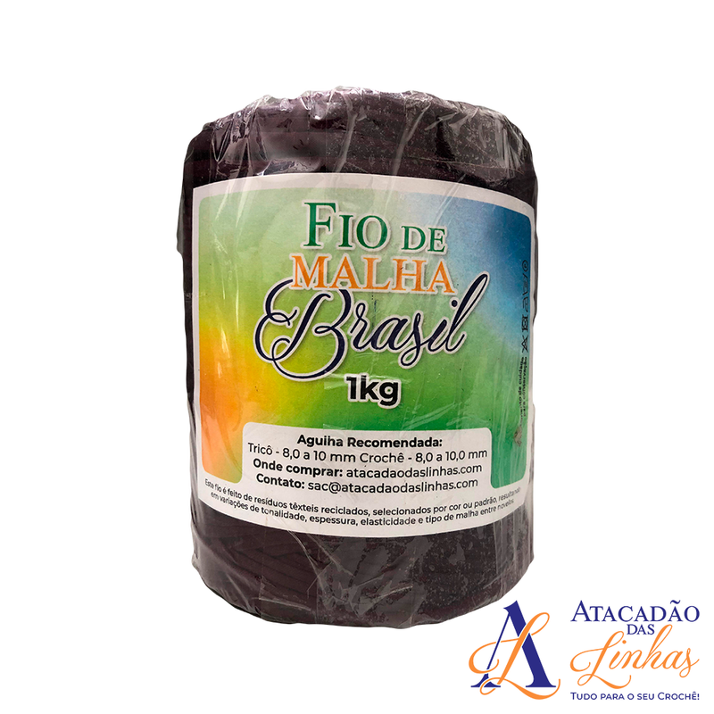 Fio De Malha Brasil 1kg - Tons de Bordô/Vinho/Marsala