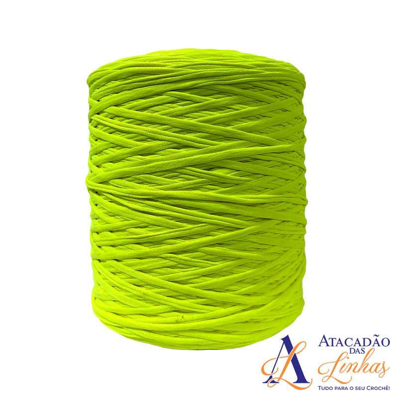 Fio De Malha Brasil 1kg - Amarelo Fluorescente