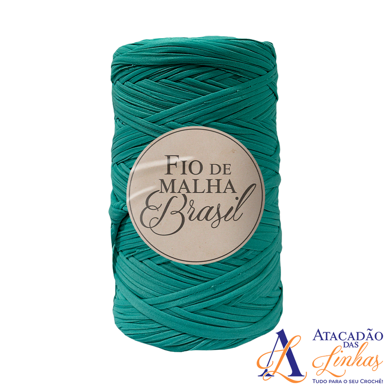 Fio De Malha Brasil 500g - Tons de Verde Água (Jade, Tiffany)