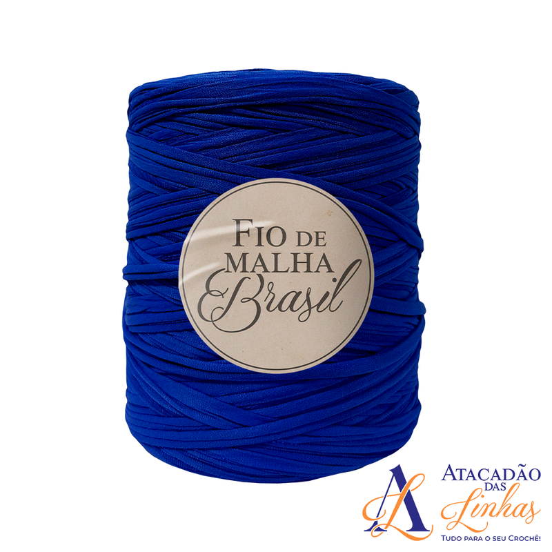 Fio De Malha Brasil 1kg - Tons de Azul Médio (Celeste, Royal)