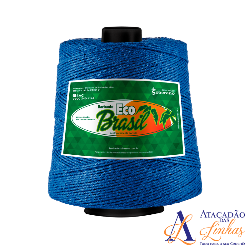 Barbante Eco Brasil 1Kg Fio 6 - Crochê Artesanato Tricô Macramê - OFERTA VALIDA ATÉ DOMINGO - Linha Completa de Cores