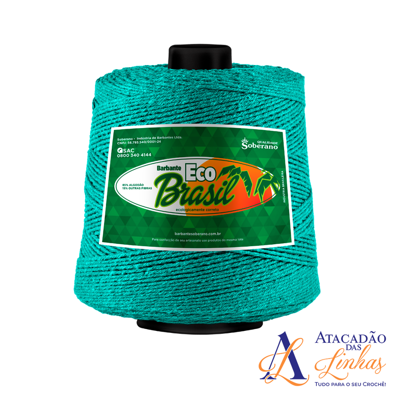 Barbante Eco Brasil 1Kg Fio 6 - Crochê Artesanato Tricô Macramê - OFERTA VALIDA ATÉ DOMINGO - Linha Completa de Cores